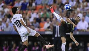 Cristiano Ronaldo wurde gegen Valencia vom Platz gestellt.
