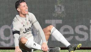 Ronaldo verletzte sich beim Spiel gegen Bologna am Sprunggelenk.