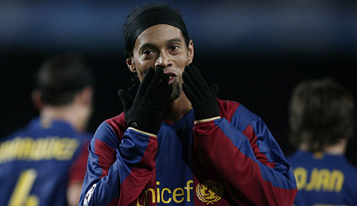 Fußball, Primera Division, Barcelona, Ronaldinho