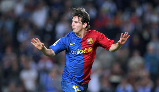 Lionel Messi sorgte mit seinem Tor für die Vorentscheidung bei Barcas Sieg über Huelva