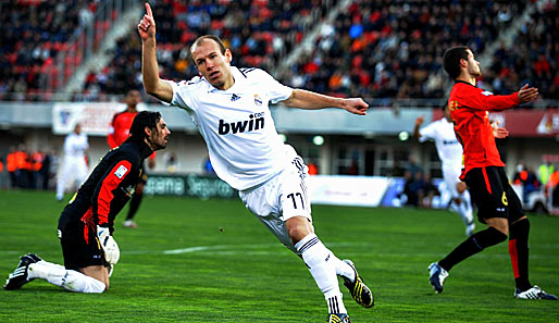 Arjen Robben brachte Real Madrid gegen Mallorca früh auf die Siegerstraße