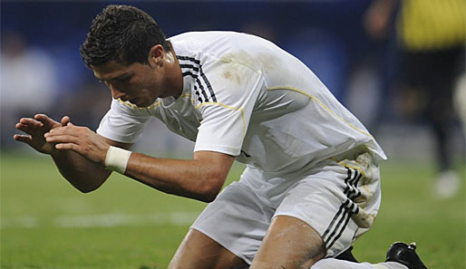 Beim Heimdebüt für Real Madrid war Cristiano Ronaldo vor allem mit Fluchen beschäftigt
