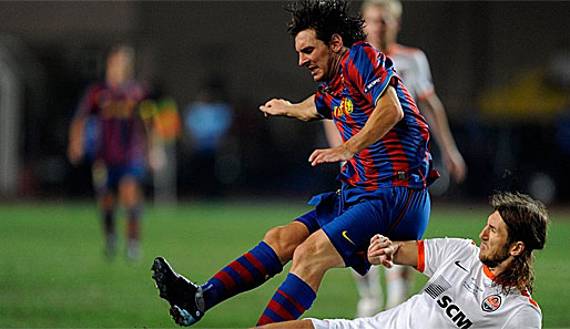 Im europäischen Supercup bekämpfte Dimitri Tschigrinskij Lionel Messi - jetzt sind sie Kollegen