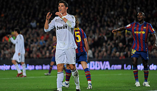 Cristiano Ronaldo vergab in der ersten Halbzeit die größte Real-Chance des Spiels