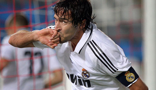 Raul Gonzalez Blanco gewann 1998, 2000 und 2002 die Champions League mit Real Madrid