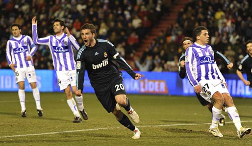 Gonzalo Higuain erzielte gegen Real Valladolid seine Saisontreffer 17 bis 19