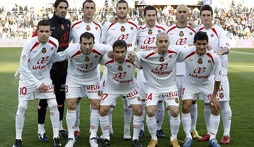 Die Mannschaft von RCD Mallorca: die Champions League lockt