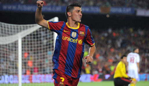 Der neue Superstar in Barcelona: Spaniens WM-Held David Villa soll für Tore sorgen