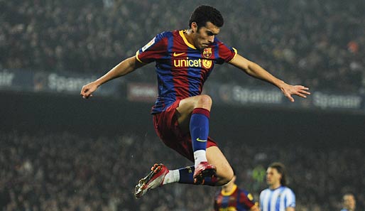 Pedro erzielte das zwischenzeitliche 3:0 für Barcelona gegen Malaga
