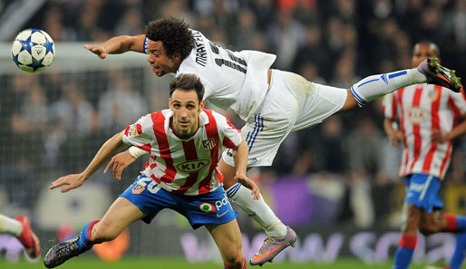 Im Viertelfinal-Hinspiel der Copa del Rey zwischen Real Madrid und Atletico Madrid ging es hoch her