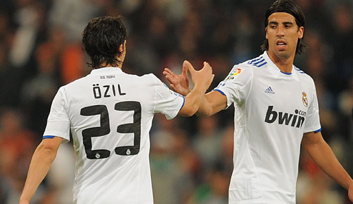 Mesut Özil und Sami Khedira standen in jedem Ligaspiel für Real Madrid auf dem Platz