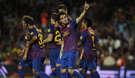 Cesc Fabregas wird gegen Villarreal voraussichtlich sein Liga-Debüt für den FC Barcelona geben