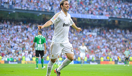 Gonzalo Higuain traf zuletzt zweimal doppelt für Real Madrid