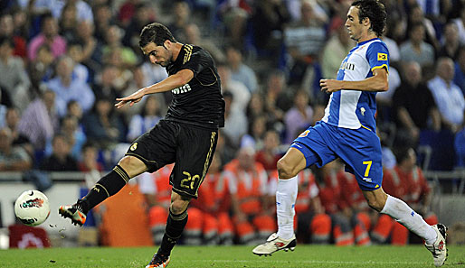 Gonzalo Higuain (l.) war der Matchwinner bei Reals Sieg über Espanyol Barcelona