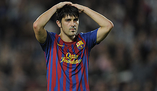 Nicht mehr glücklich beim FC Barcelona? David Villa spielt eine durchwachsene Saison
