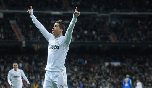 Im letzten Heimspiel gegen Racing Santander erzielte Cristiano Ronaldo vier Tore
