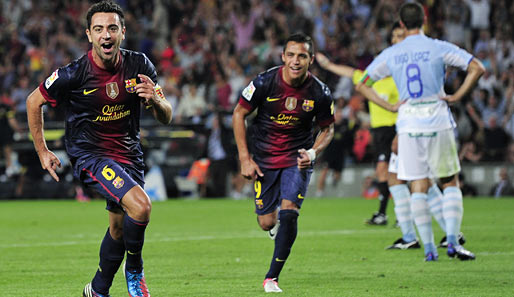"Ich bewundere Barca und bin verliebt in unser Spiel" - Mittelfeldgenie Xavi (l.) vom FC Barcelona