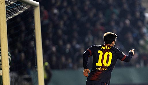 Lionel Messi knackte im Jahr 2012 den Torrekord von Gerd Müller