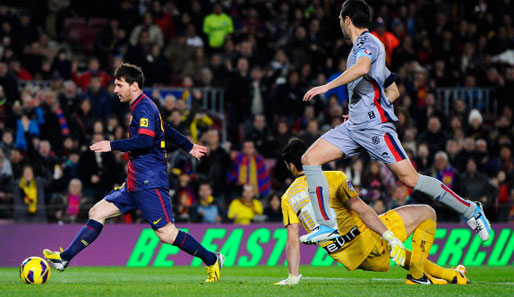 Der nächste Rekord: Messis 1:0 gegen Osasuna war sein elftes Tor in Folge in La Liga