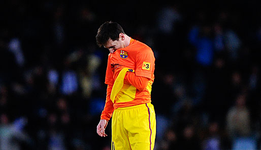 Enttäuscht ging Lionel Messi nach der Niederlage gegen Real Sociedad vom Platz