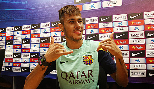 Keine Starallüren: Neymar gibt sich seit der Ankunft in Barcelona bescheiden