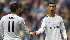 Cristiano Ronaldo und Gareth Bale verstehen sich auch auf dem Platz gut