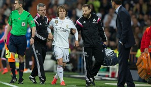 Luka Modric zog sich gegen Malaga eine Bänderverletzung im Knie zu