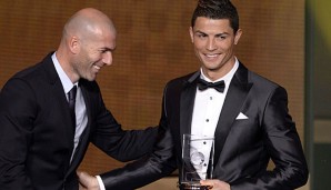 Weltfußballer unter sich: Sowohl Zidane als auch Ronaldo gewannen den Titel dreimal