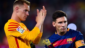 Marc-Andre ter Stegen und Lionel Messi wollen den Supercup gewinnen
