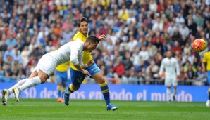 Das 2:0 gegen Las Palmas erzielte Cristiano Ronaldo per Flugkopfball