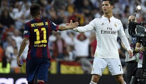 Aktuell begegnen sich Cristiano Ronaldo und Barcas Neymar noch als Gegner auf dem Platz