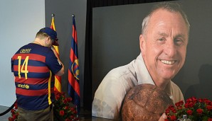 Der verstorbenen Johan Cruyff spielte zwischen 1973 und 1978 für den FC Barcelona