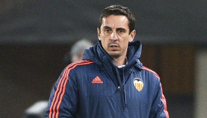 Gary Neville steht mit dem FC Valencia derzeit nur auf Rang 14 in Spanien