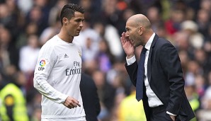 Zinedine Zidane war beim 7:1 gegen Celta Vigo sehr zufrieden mit Cristiano Ronaldo
