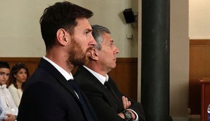 Lionel Messi und sein Vater Jorge Horacio wurden von den spanischen Behörden nicht begnadigt
