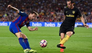 Ivan Rakitic köpfte das zwischenzeitliche 1:0 für den FC Barcelona gegen Atletico Madrid