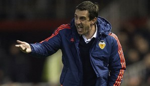 Gary Neville erlebte beim FC Valencia eine schwere Zeit