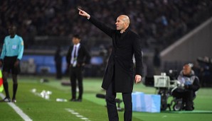 Zinedine Zidane ist zufrieden mit den Leistungen seiner Mannschaft