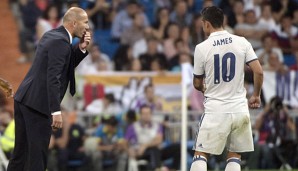 James Rodriguez hat unter Zinedine Zidane offenbar keine Zukunft mehr bei Real Madrid