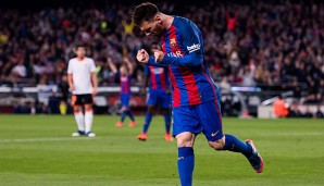 Lionel Messi hat in allen Wettbewerben bisher 41 Tore geschossen