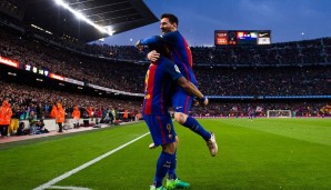 Luis Suarez und Lionel Messi trafen beide gegen Sevilla
