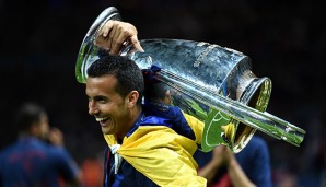 Als Spieler des FC Barcelona gewann Pedro die Champions League