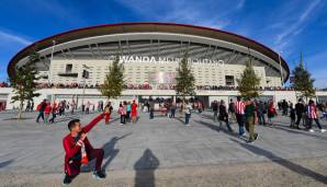 Tadaaa! Das Estadio Olimpico de Madrid - offiziell Wanda Metropolitano - ist die neue Schüssel von Atletico. Am 16. September 2017 wurde es beim Spiel gegen Malaga eröffnet - und 2019 findet hier das Champions-League-Finale statt