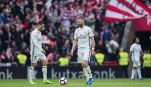 Kein Spaziergang: Cristiano Ronaldo und Karim Benzema taten sich mit Real regelmäßig schwer im San Mames