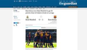 Der Guardian titelt: "Barcelona schlägt Real Madrid in die Flucht." Der Clasico sei in Durchgang zwei entschieden worden - ebenso wie die Liga