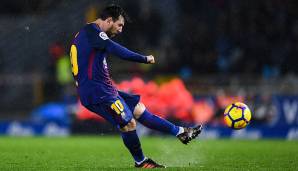 550 seiner insgesamt 665 Pflichtspieltore für Barca und Argentinien erzielte Messi mit seinem linken Zauberfuß ...