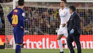 Cristiano Ronaldo wurde in der Halbzeitpause gegen den FC Barcelona ausgewechselt.