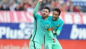 Lionel Messi und Neymar spielten beim FC Barcelona zusammen.