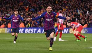 Lionel Messi erzielte gegen Atletico das Tor zum 2:0-Endstand.