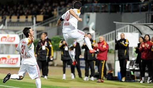 Arda Turan köpfte Galatasaray bei Denizlispor per Kopf mit 1:0 in Führung